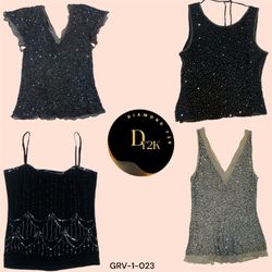 Y2K Beaded Chic Tops (GRV-1-023)