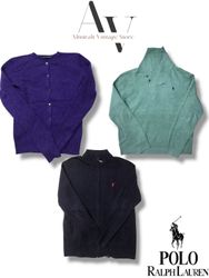 Cardigan,full zipper half button polo Ralph lauren..