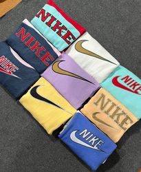 Vintage Nike Rework Style Spell Out Swoosh Jumpers..