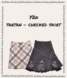 Y2k tartan skirt (FF-435)