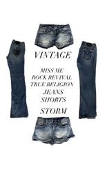 Miss Me Rock Revival True Religion Jeans And Short..