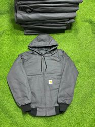 Stile Rework Carhartt Grigio Con Cappuccio - 20 Pe..