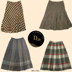 Y2K Vintage Wool Skirts for Every Occasion(GRV-1-0..