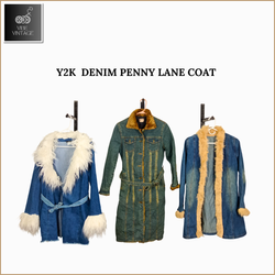 Y2K DENIM PENNY LANE COAT - 08 PCS