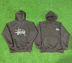 Rework style stussy brown hoodies