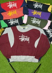 Sweatshirts Style Rework Stussy