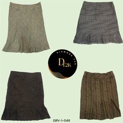 Y2K Soft Wool Midi Skirts for Effortless Style (GR..