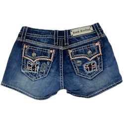 Rock revival miss me true religion mini shorts