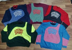 Rework style stussy sports sweatshirt 23 pieces