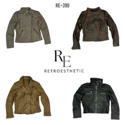 Y2K Leather Unique Biker Jackets (RE-390)