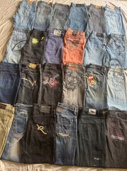 Denim hip hop pants 24 pieces