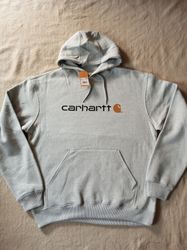 Felpe con cappuccio Carhartt grigie rework style 2..