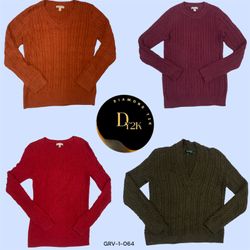 Cozy Y2K Cable Knit Sweater - Vintage Vibes (GRV-1..