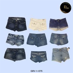 Vintage Y2K Cut-Off Denim-Shorts (GRV-1-075)