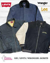 Lee, Levi's & Wrangler premium Jackets Mix 12pcs