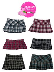 Y2k classic tartan mini skirts