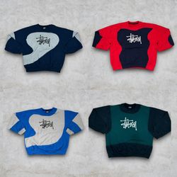 Sudaderas de estilo re trabajado de Stussy