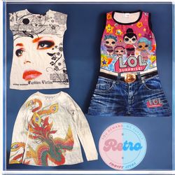 Y2K Graphic Top Wear Women: 10 Pcs (B1)