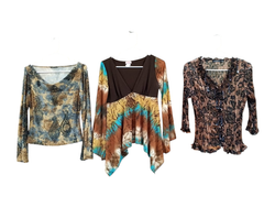 Earthy tone pretty blouses/tops - 57 pcs - jan15/2..