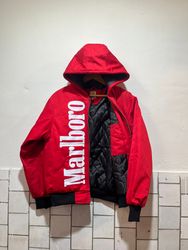 Vintage Carhartt x Marlboro Rework Style Red Hoode..