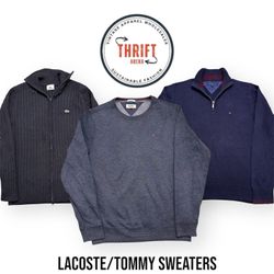 #VV643 Lacoste/Tommy Sweaters 15PCs