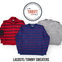 #VV645 Lacoste/Tommy Sweaters 15PCs