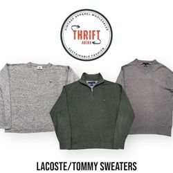 #VV648 Lacoste/Tommy Sweaters 15PCs