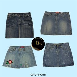 Essential" "Y2K Vibes Denim Mini Skirt – Effortles..