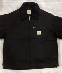 Carhartt rework style black Detroit jacket