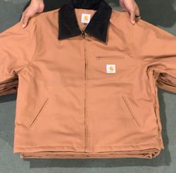 Carhartt rework style beige jacket