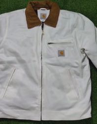 Carhartt rework style white jacket