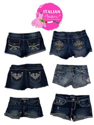 Shorts en denim sexy uniques et embellis Y2k