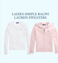 Ladies simple ralph lauren sweaters