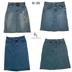 Y2K Unique Denim Midi Skirts (RE-395)