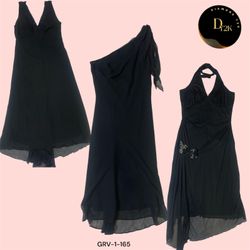 Y2K Black Poly Dress – Vintage Chic with a Modern ..