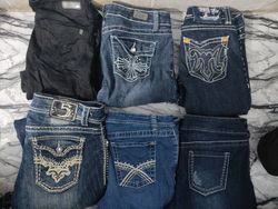Y2K rhingstone jeans
