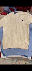 Cable Knit and Quater zip Ralph Lauren