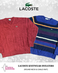 Lacoste Knitwear Sweaters 10pcs Round Neck and Cab..