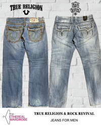 True Religion & Rock Revival Jeans for Men 16pcs