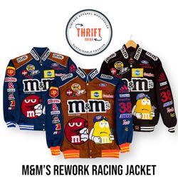 #VV683 M&M’s Mix Color Rework Racing Jacket 10PCs