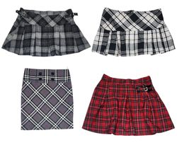 Mini & Midi Plaid Skirts S-866