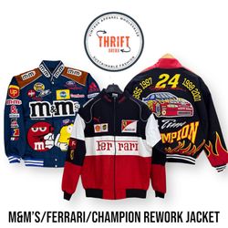 #VV684 M&M’s/Ferrari/Champion Rework Racing Jacket..