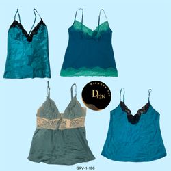 Retro Y2K Green Cami Top - Vintage Vibes (GRV-1-18..