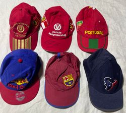 Sports Club And Mix Hats 6 Pieces Hats