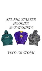 NFL NHL STARTER HOODIES AND SWEATSHIRTS