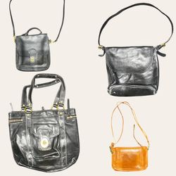 Y2k coach leather bags