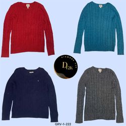 Vintage Y2K Cable Knit Sweater - Cozy & Timeless (..