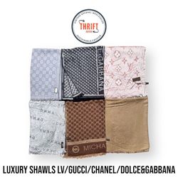 #VV706 Luxury Shawls LV/Gucci/Dolce&Gabbana 14PCs