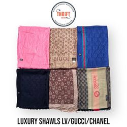 #VV707 Luxury Shawls LV/Gucci/Chanel 15PCs