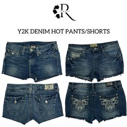 REWORKED Y2K Denim Hot Pants / Shorts